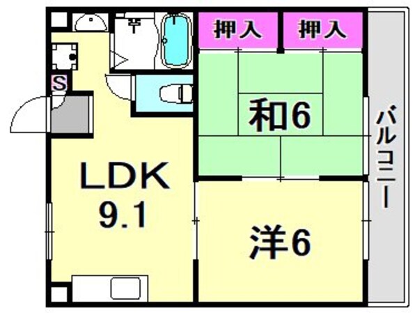 小寺マンションの物件間取画像